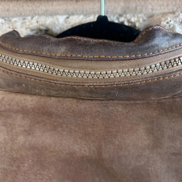 Porsha by Winer Vintage Men’s Suede Bomber Jacket - Distressed Size 44R - Picture 2 of 13